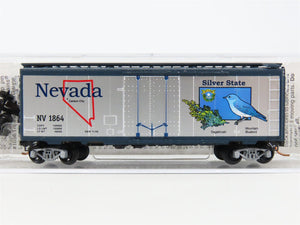 N Scale Micro-Trains MTL 02100407 NV Nevada State 40' Standard Boxcar #1864