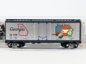 N Scale Micro-Trains MTL 02100408 GA Georgia State 40' Standard Boxcar #1788