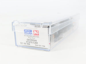 N Scale Micro-Trains MTL 02100408 GA Georgia State 40' Standard Boxcar #1788
