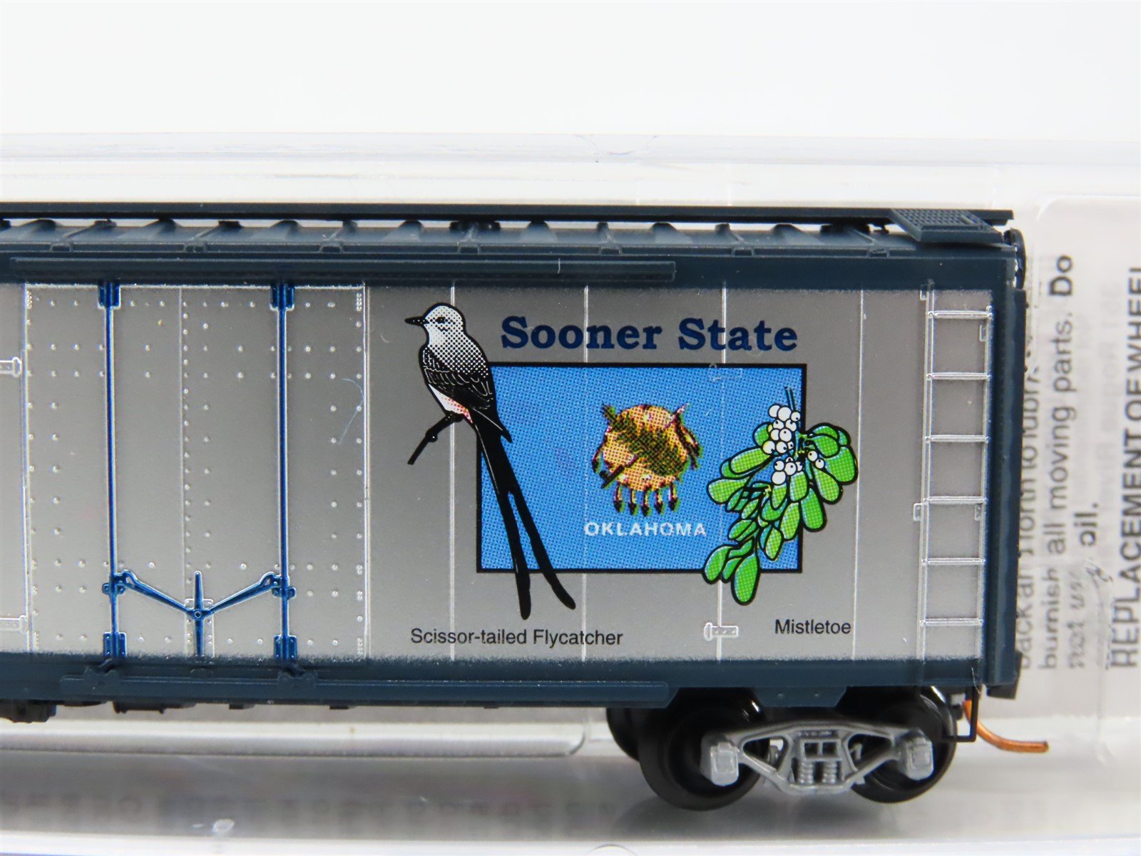 N Scale Micro-Trains MTL 02100411 OK Oklahoma State 40' Standard Boxcar #1907