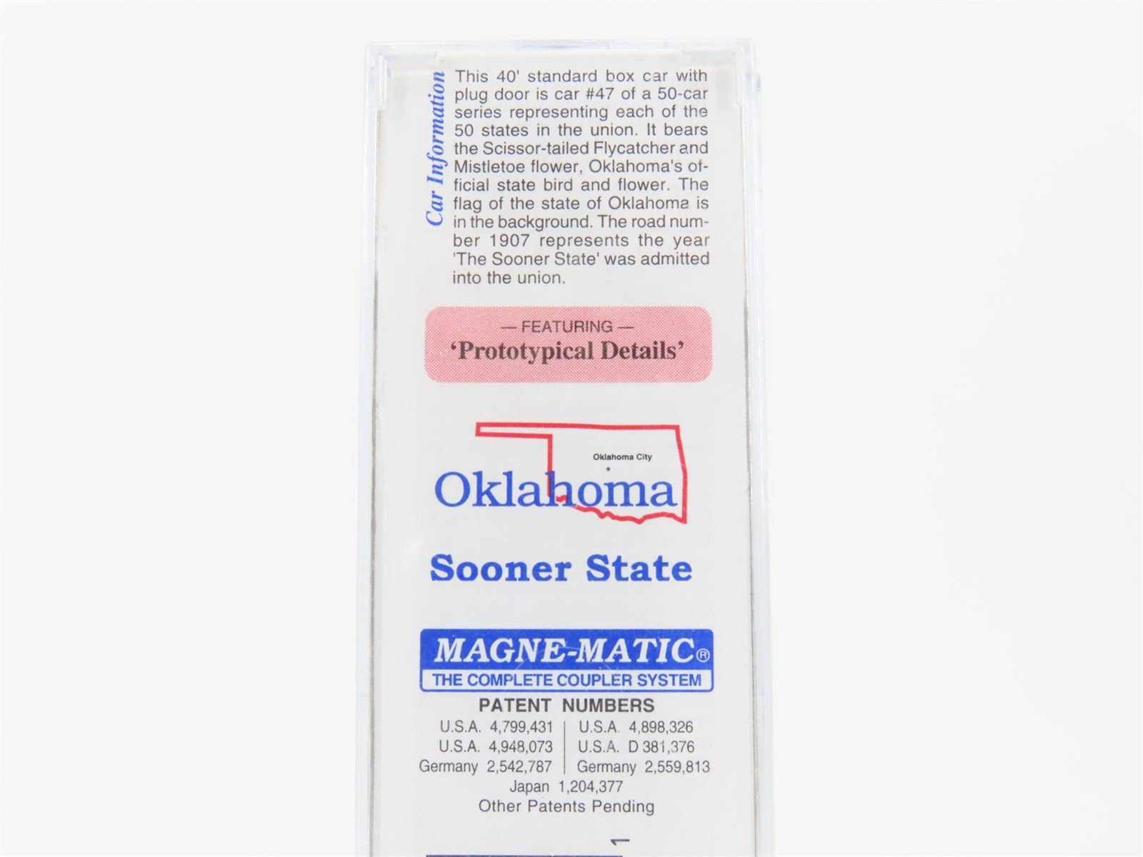 N Scale Micro-Trains MTL 02100411 OK Oklahoma State 40' Standard Boxcar #1907