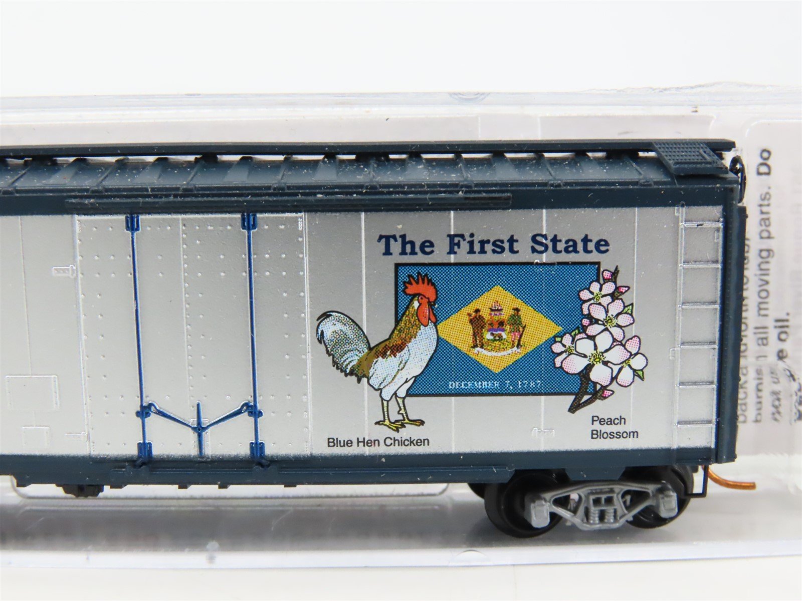 N Scale Micro-Trains MTL 02100414 DE Delaware State 40' Standard Boxcar #1787