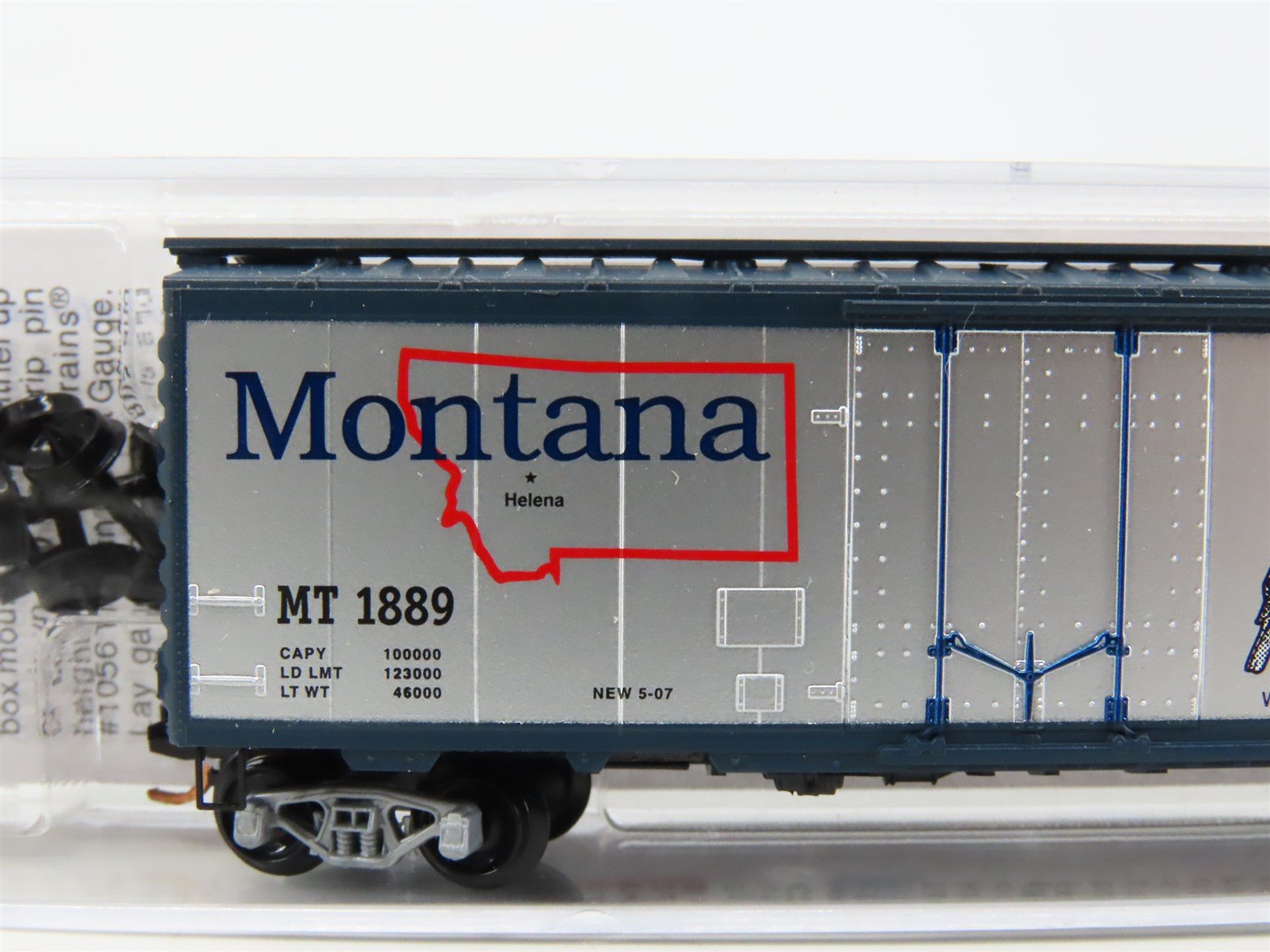 N Scale Micro-Trains MTL 02100413 MT Montana State 40' Standard Boxcar #1889