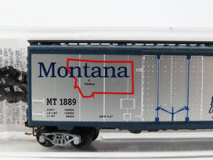 N Scale Micro-Trains MTL 02100413 MT Montana State 40' Standard Boxcar #1889