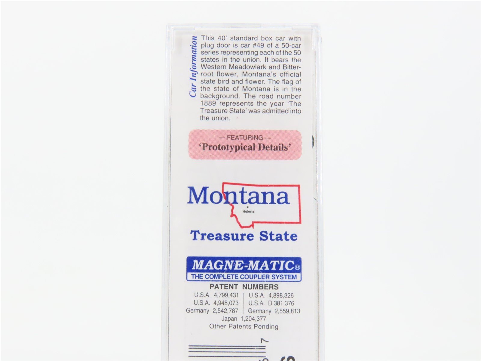 N Scale Micro-Trains MTL 02100413 MT Montana State 40' Standard Boxcar #1889