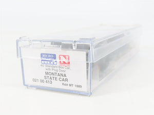 N Scale Micro-Trains MTL 02100413 MT Montana State 40' Standard Boxcar #1889