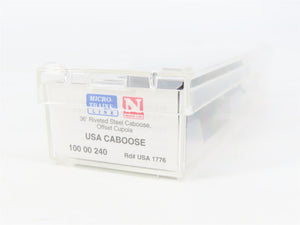 N Scale Micro-Trains MTL 10000240 USA Caboose 36' Riveted Steel Caboose #1776