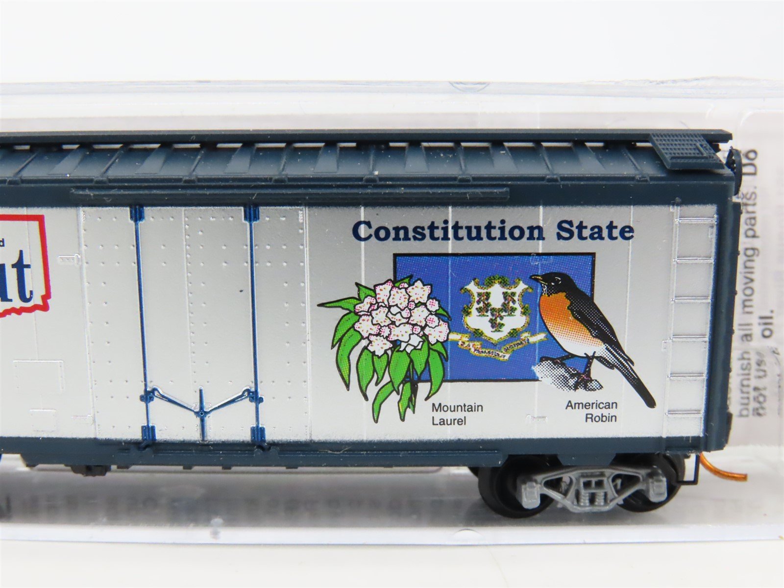 N Scale Micro-Trains MTL 02100412 CT Connecticut State 40' Boxcar #1788