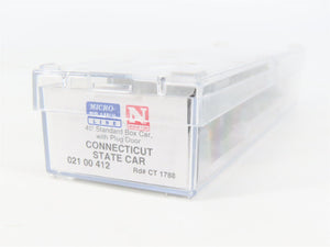 N Scale Micro-Trains MTL 02100412 CT Connecticut State 40' Boxcar #1788
