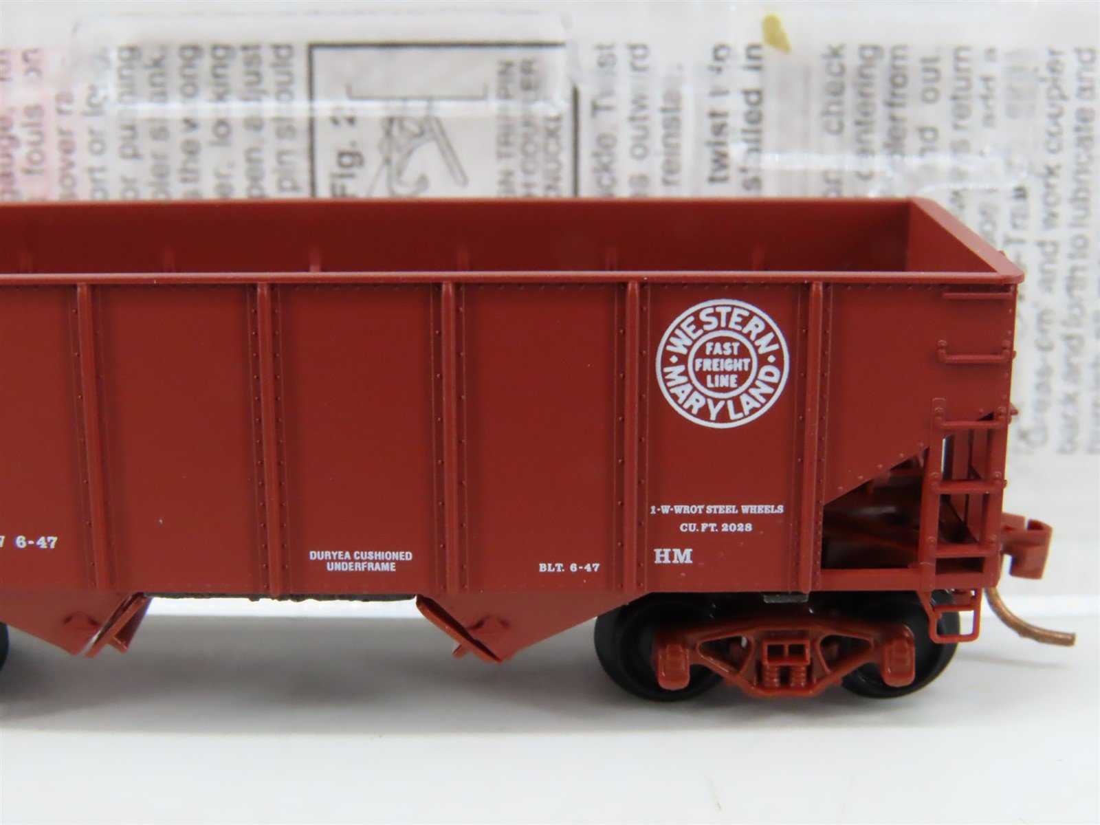 LOT of 4 N Scale Micro-Trains MTL SP&S/NP/WM/L&N 2-Bay Hoppers & Boxcars