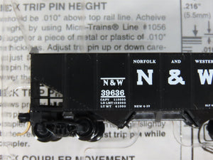 N Scale Micro-Trains MTL 91012 N&W Norfolk & Western 2-Bay Hopper 3-Pack