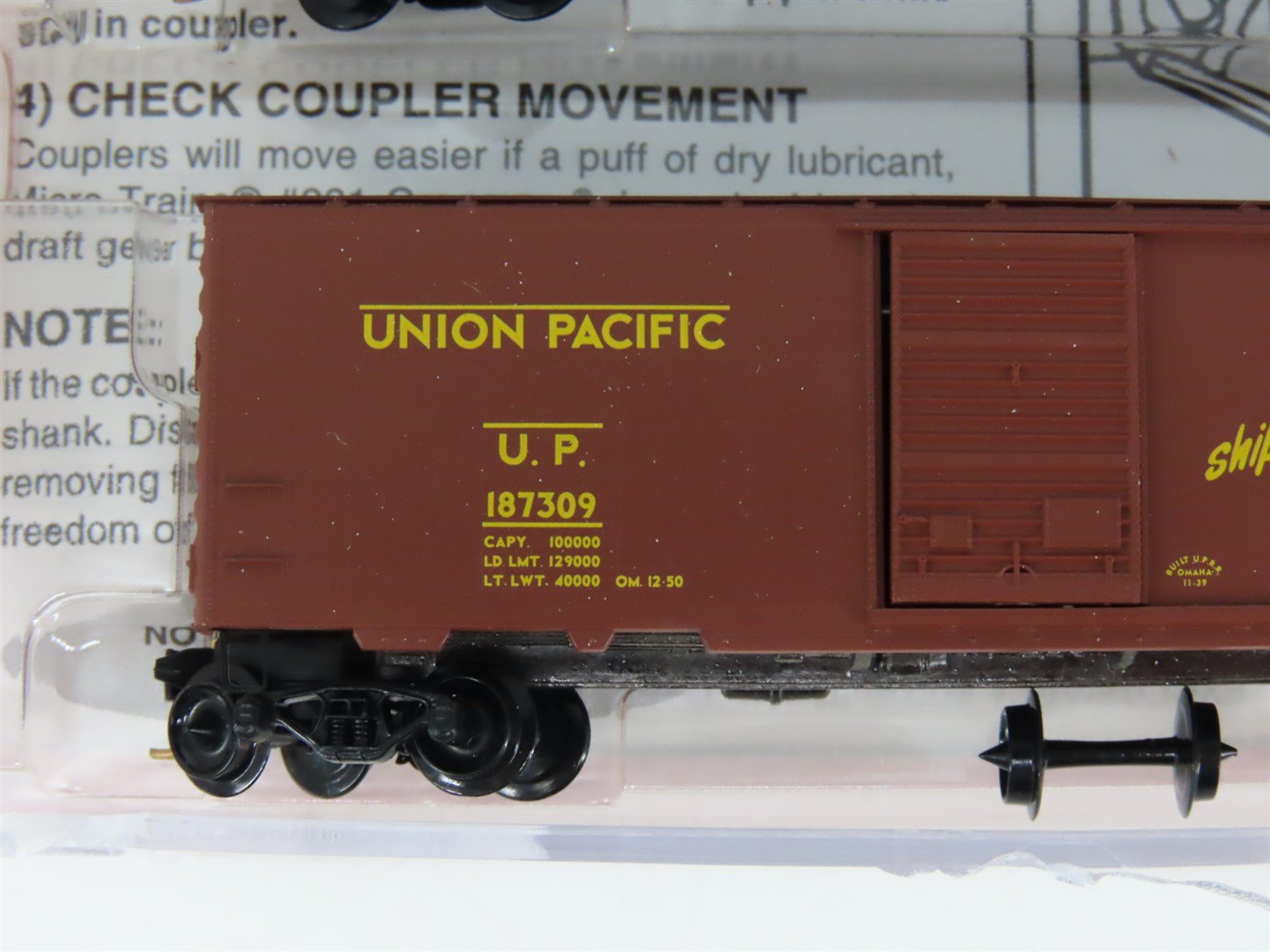 N Scale Micro-Trains MTL 20286-2 UP Union Pacific 40' Boxcar 3-Pack