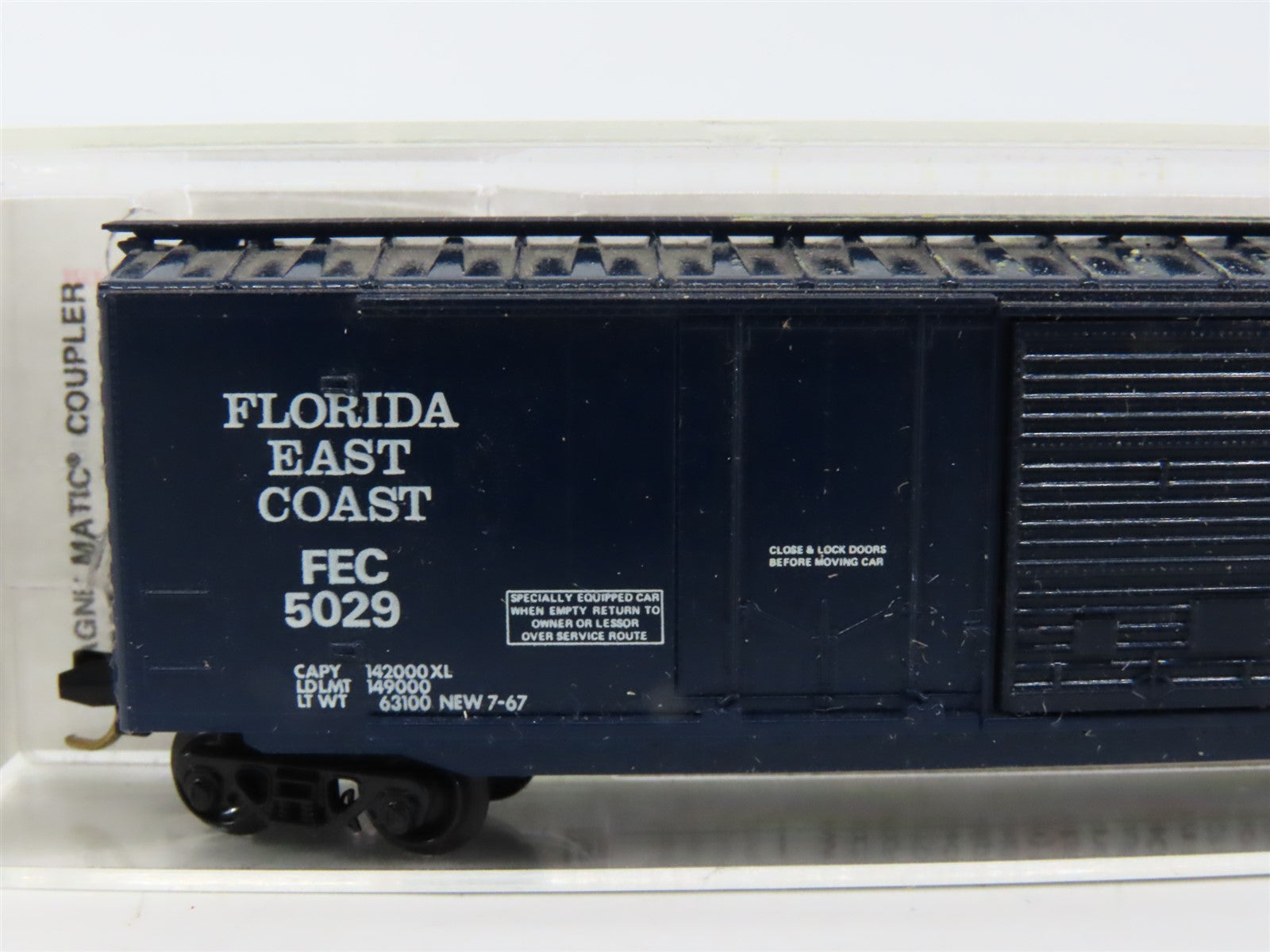 LOT of 4 N Scale Micro-Trains MTL GN/FEC/GTW Assorted 40' & 50' Boxcars