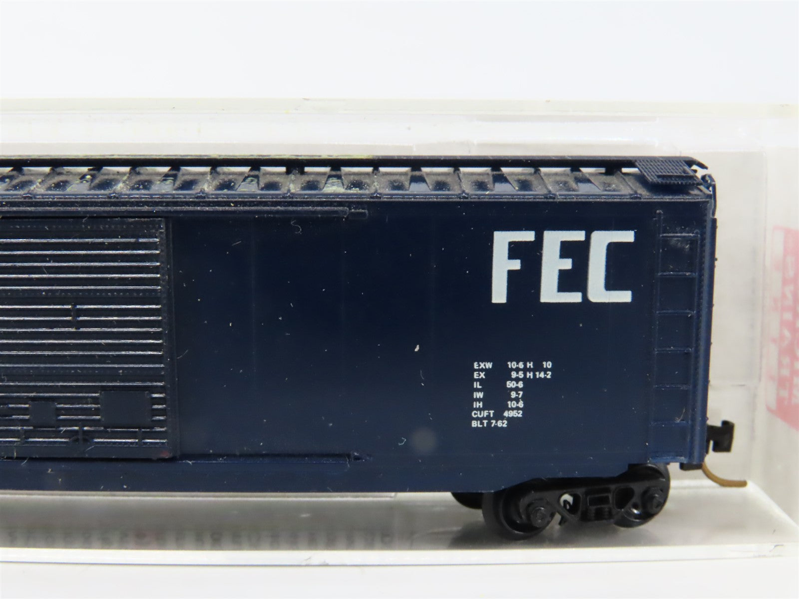 LOT of 4 N Scale Micro-Trains MTL GN/FEC/GTW Assorted 40' & 50' Boxcars