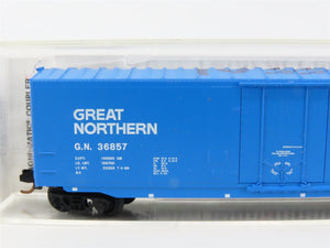 LOT of 4 N Scale Micro-Trains MTL GN Great Northern Big Sky Blue 50' Boxcars