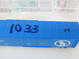 LOT of 4 N Scale Micro-Trains MTL GN Great Northern Big Sky Blue 50' Boxcars