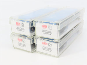 LOT of 4 N Scale Micro-Trains MTL GN Great Northern Big Sky Blue 50' Boxcars
