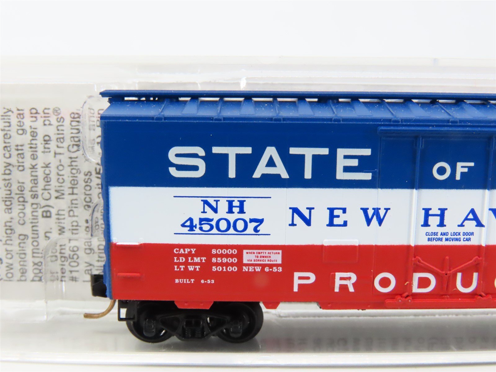LOT of 4 N Scale Micro-Trains MTL NH/FP/CIL/IC Flatcar & 40' Boxcars