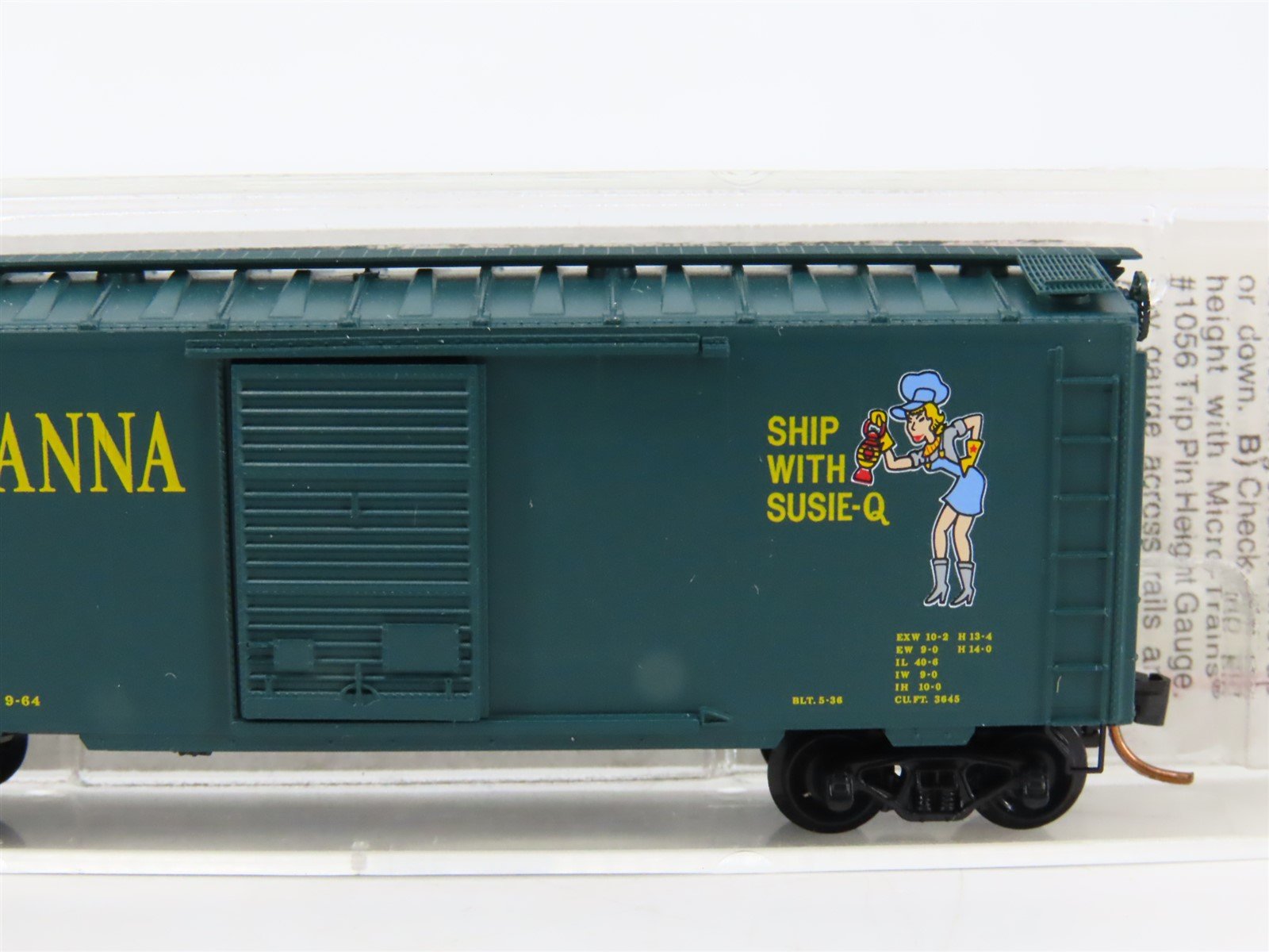 LOT of 4 N Scale Micro-Trains MTL NYSW/GN/URTC/Louisiana 40' Boxcars