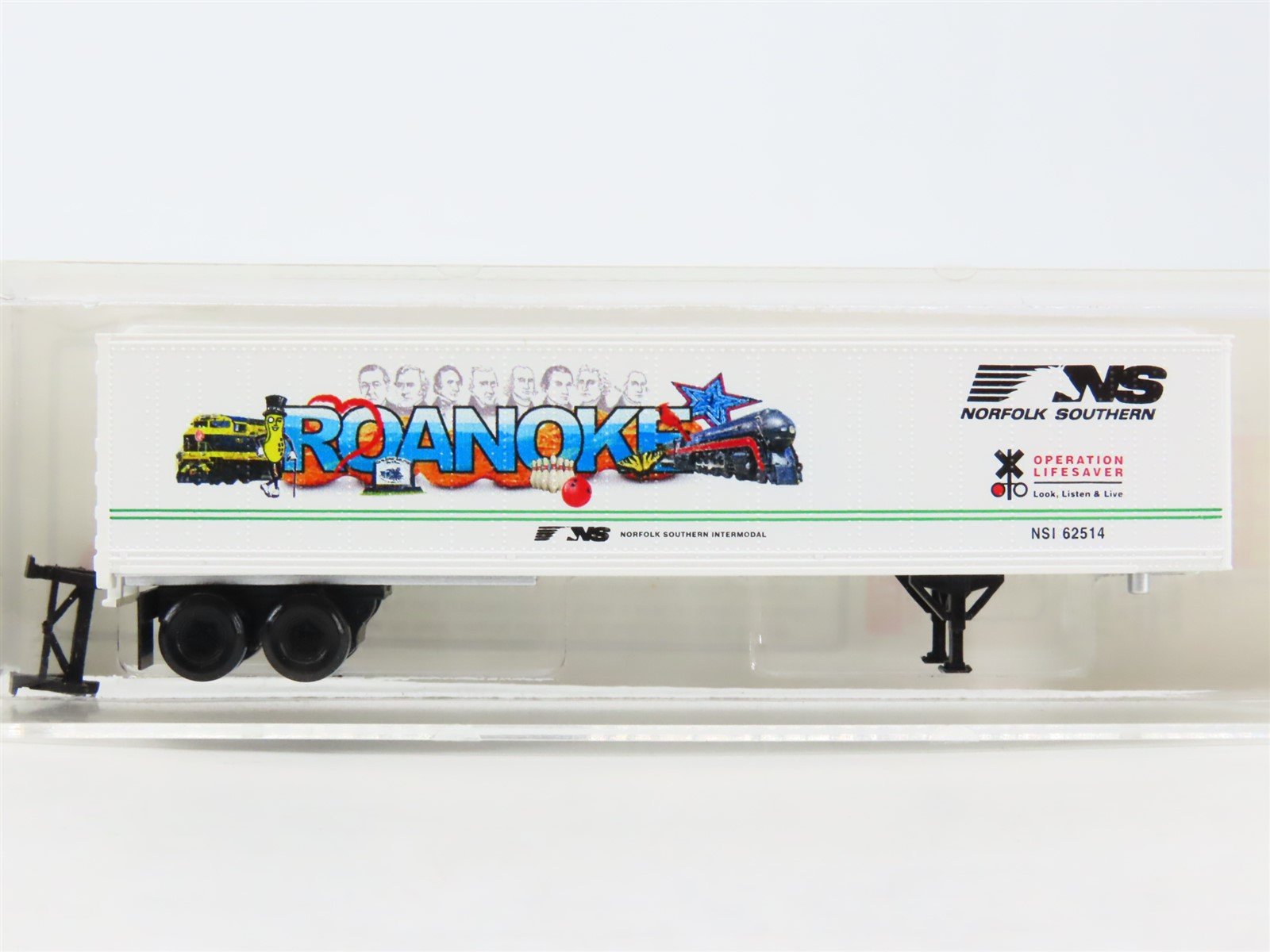 N Scale Micro-Trains MTL NSE 14-4 2014 NS Roanoke Cityscape Trailer
