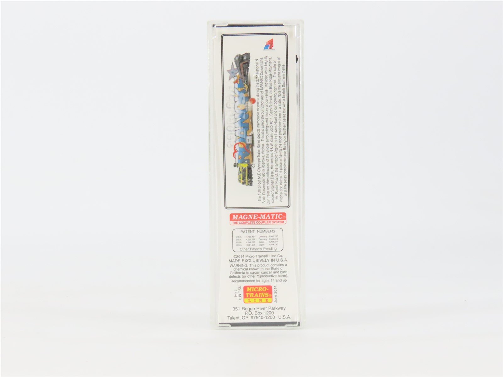 N Scale Micro-Trains MTL NSE 14-4 2014 NS Roanoke Cityscape Trailer