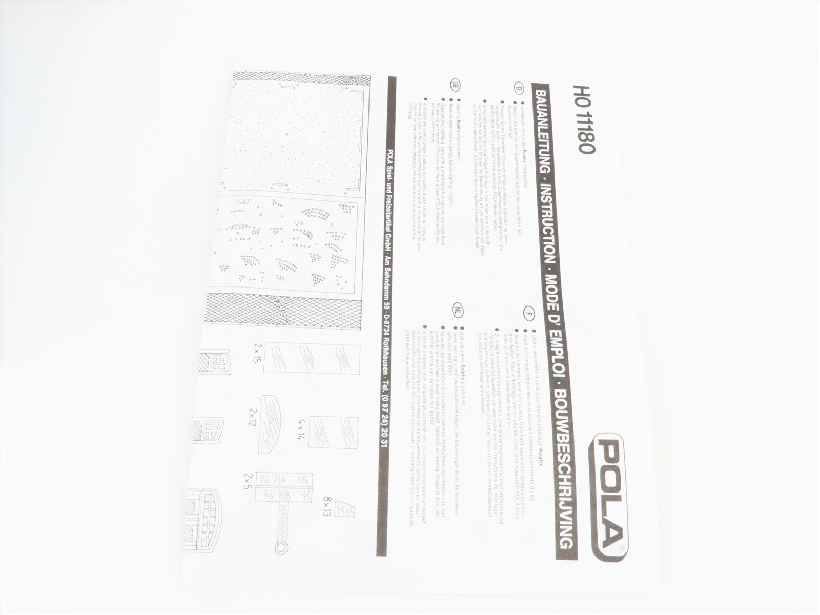 HO 1/87 Scale POLA Kit 154 Townhouse During Renovation - Sealed