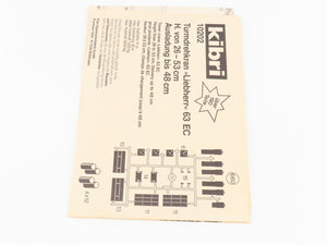 HO 1/87 Scale Kibri Kit 10202 Liebherr Tower Crane