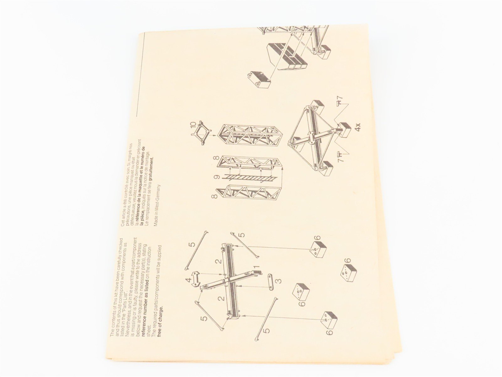 HO 1/87 Scale Kibri Kit 10202 Liebherr Tower Crane