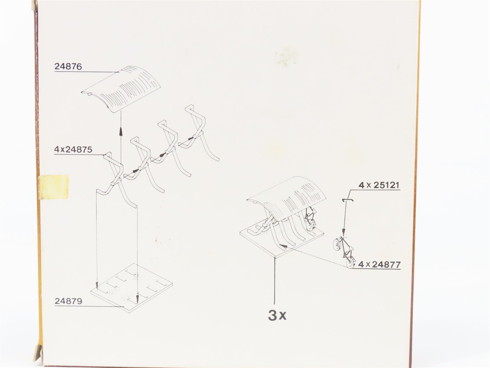 HO 1/87 Scale Vollmer Kit 5742 Three Bicycle Stands