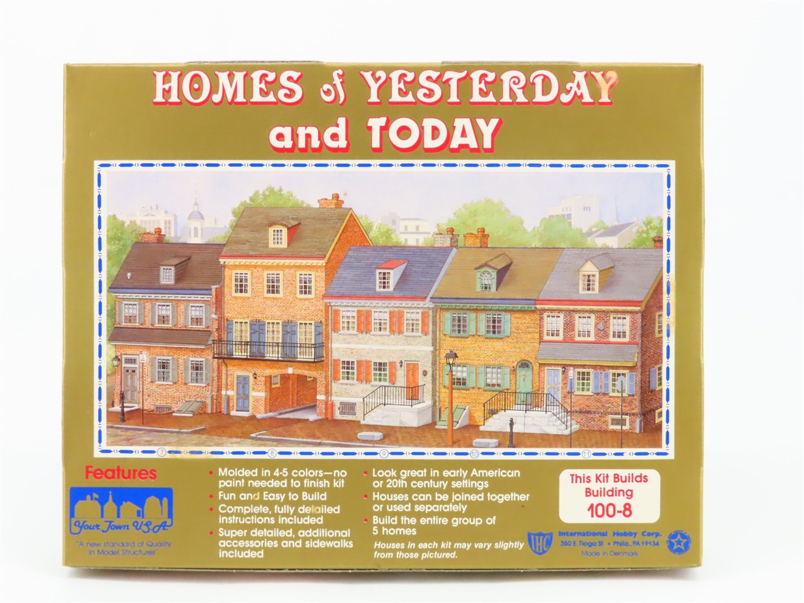 HO 1/87 Scale IHC Your Town USA Homes of Yesterday & Today Kit 100-8 Townhouse