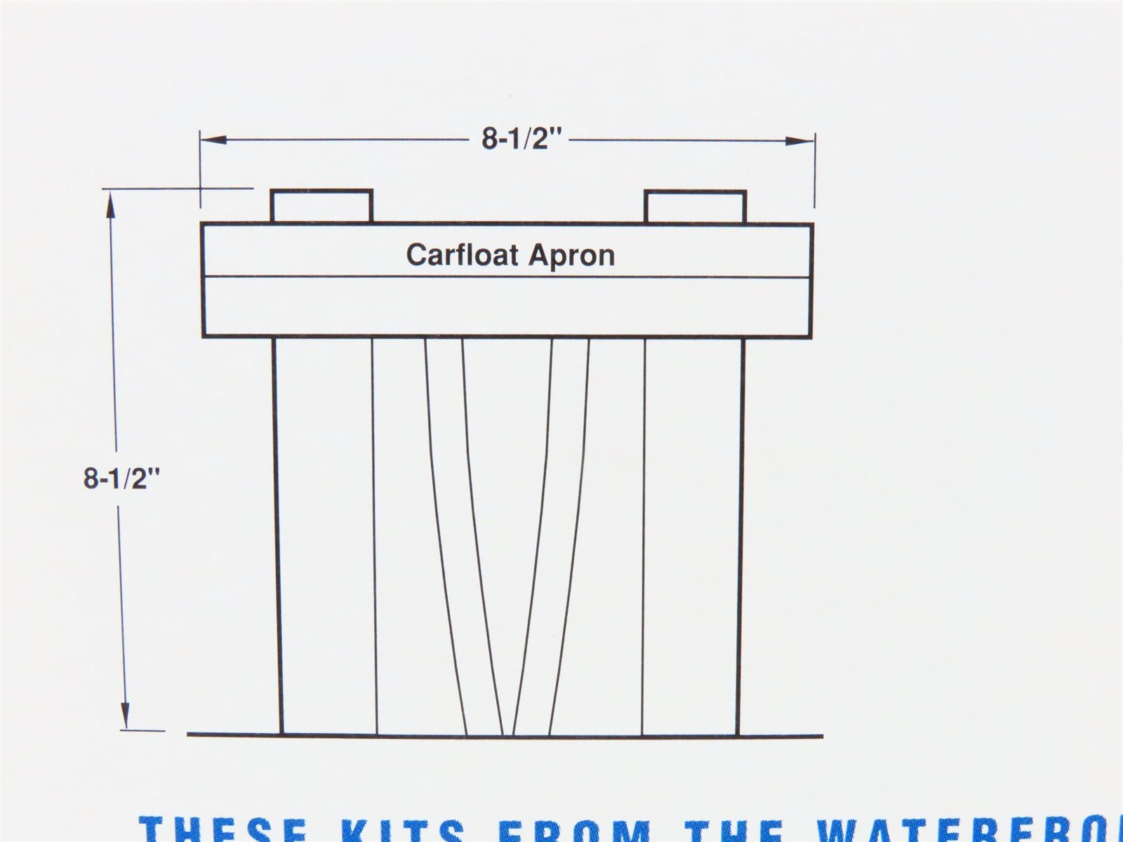 HO 1/87 Scale Walthers Cornerstone The Waterfront Kit 933-3068 Carfloat Apron
