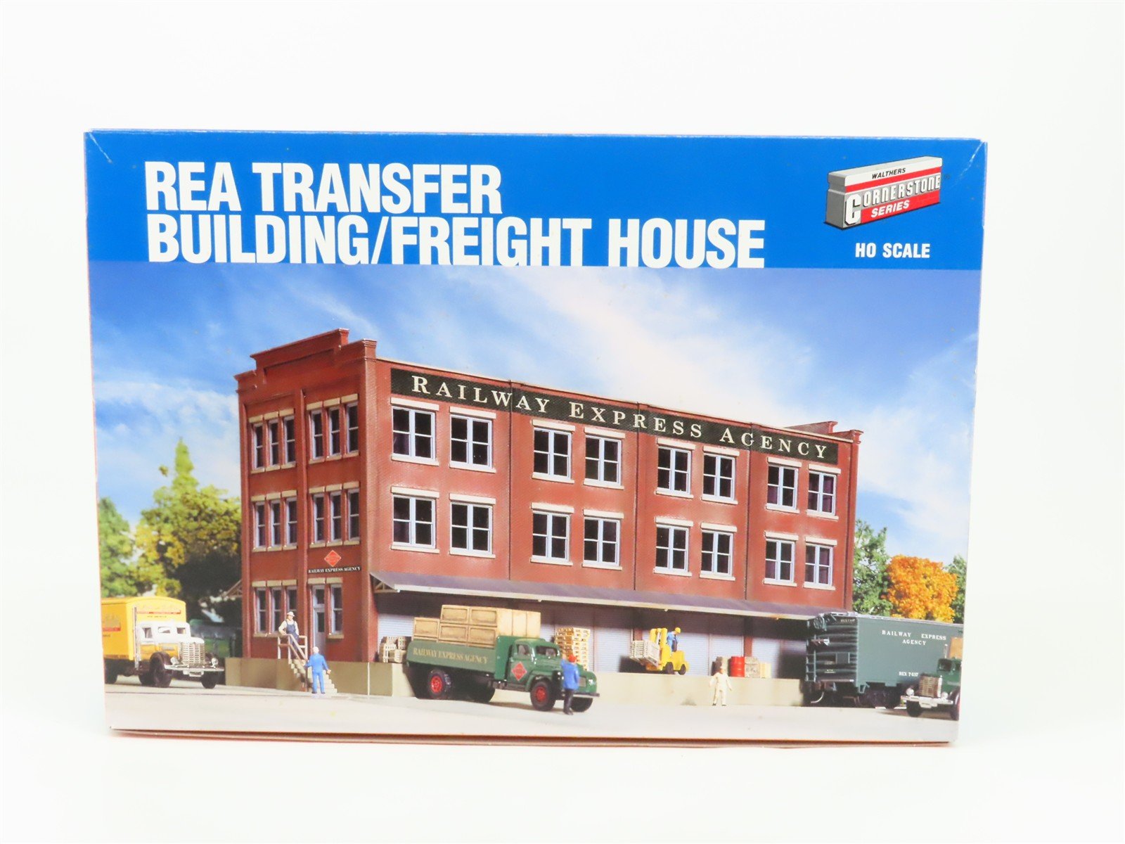 HO 1/87 Walthers Cornerstone Kit 933-3095 REA Transfer Building / Freight House