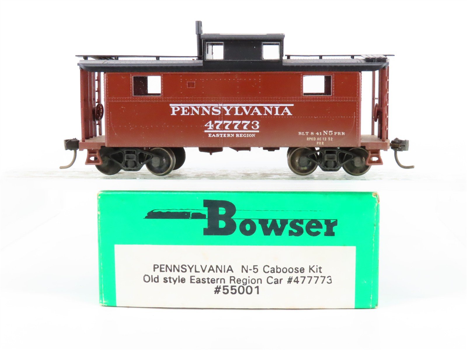 HO Scale Bowser 55001 PRR Pennsylvania N-5 Caboose #47773 Weathered