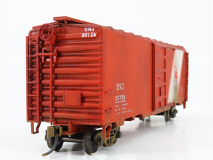 HO Scale Accurate 1002 CNJ Central of New Jersey 40' Boxcar #20726 Weathered