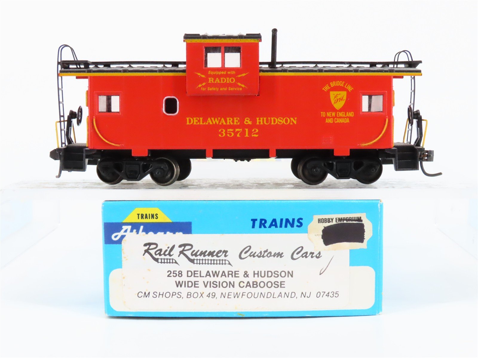 HO Scale Athearn Rail Runner D&H Delaware & Hudson Caboose #35712 Pro Custom