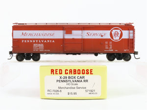 HO Red Caboose RC-7026-6 PRR Pennsylvania X-29 50' Boxcar #571921 Weathered