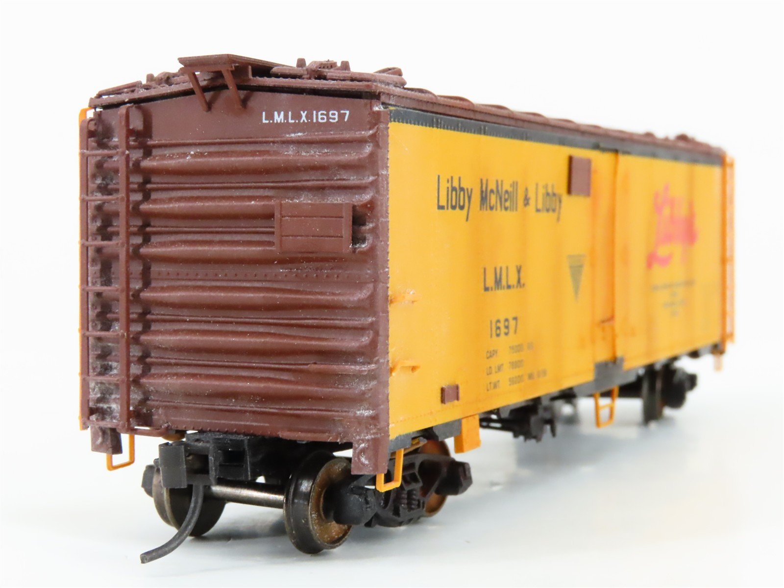 HO Scale Intermountain 40517-12 LMLX Libby Ice Reefer #1697 Weathered