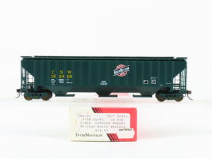 HO Scale Intermountain CNW-01 CNW Railway 3-Bay Covered Hopper #182409