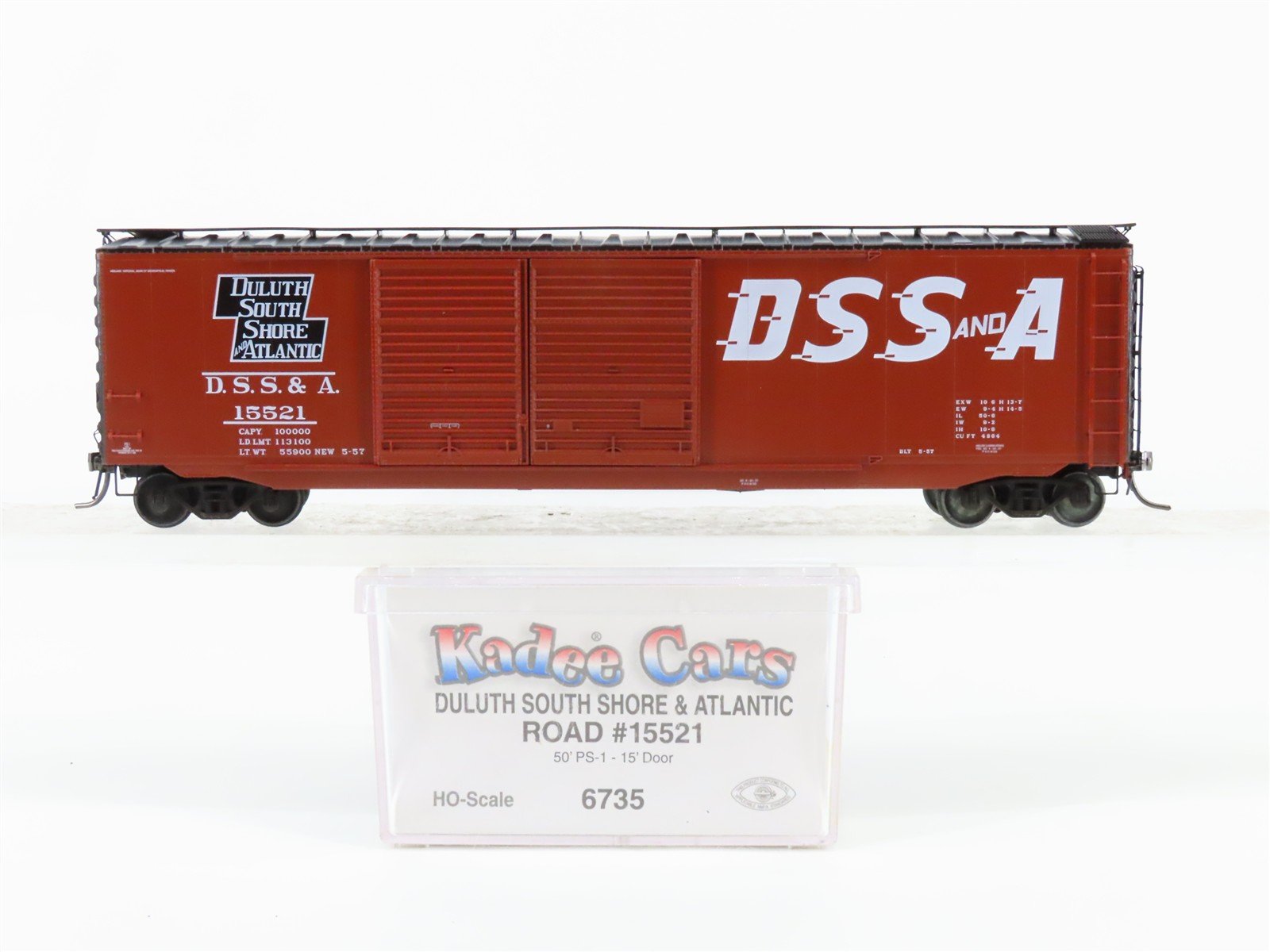 HO Scale Kadee 6735 DSS&A Duluth South Shore & Atlantic 50' Boxcar #15521