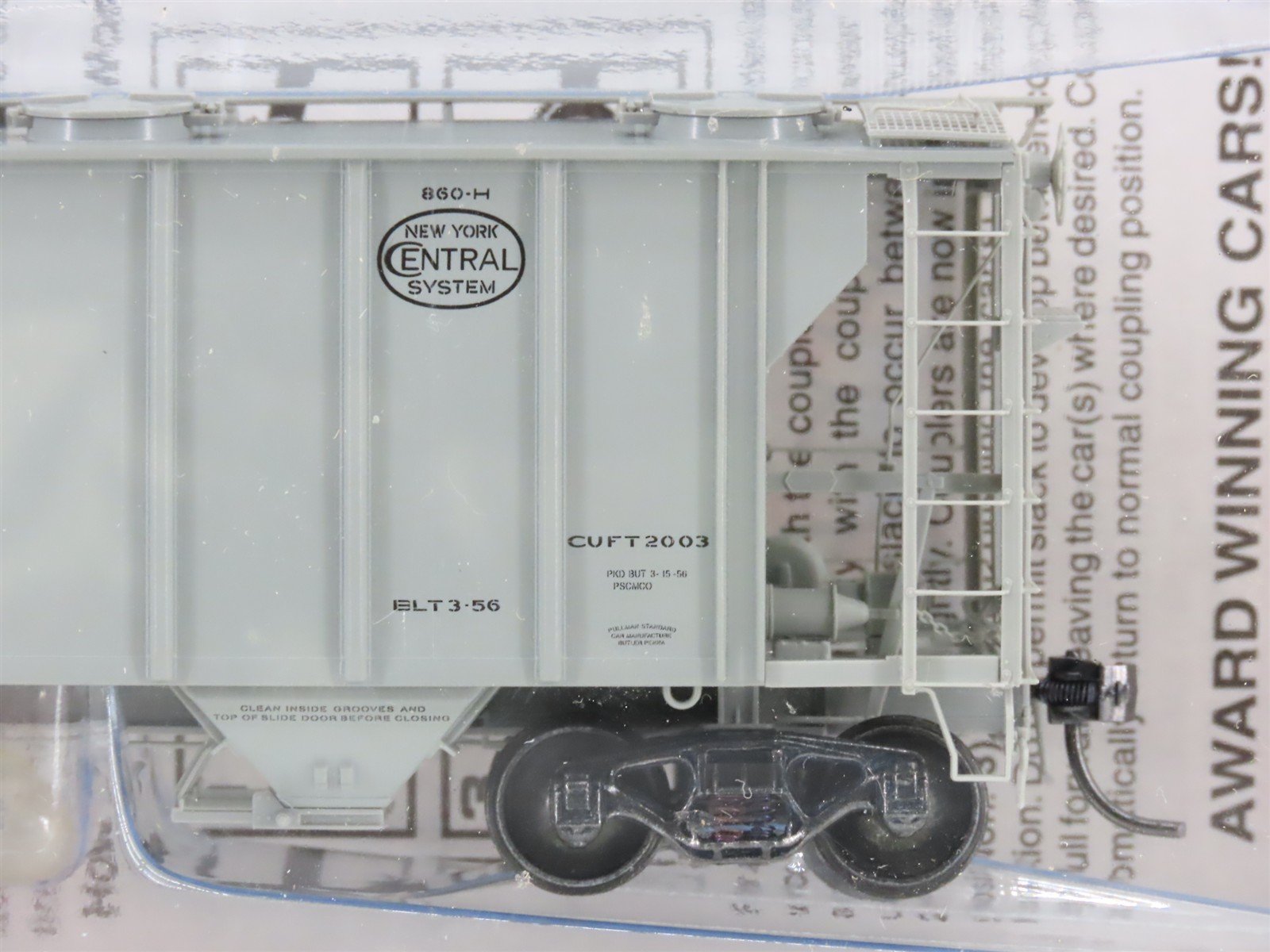 HO Scale Kadee 8645 NYC New York Central 2-Bay Covered Hopper #883466 SEALED