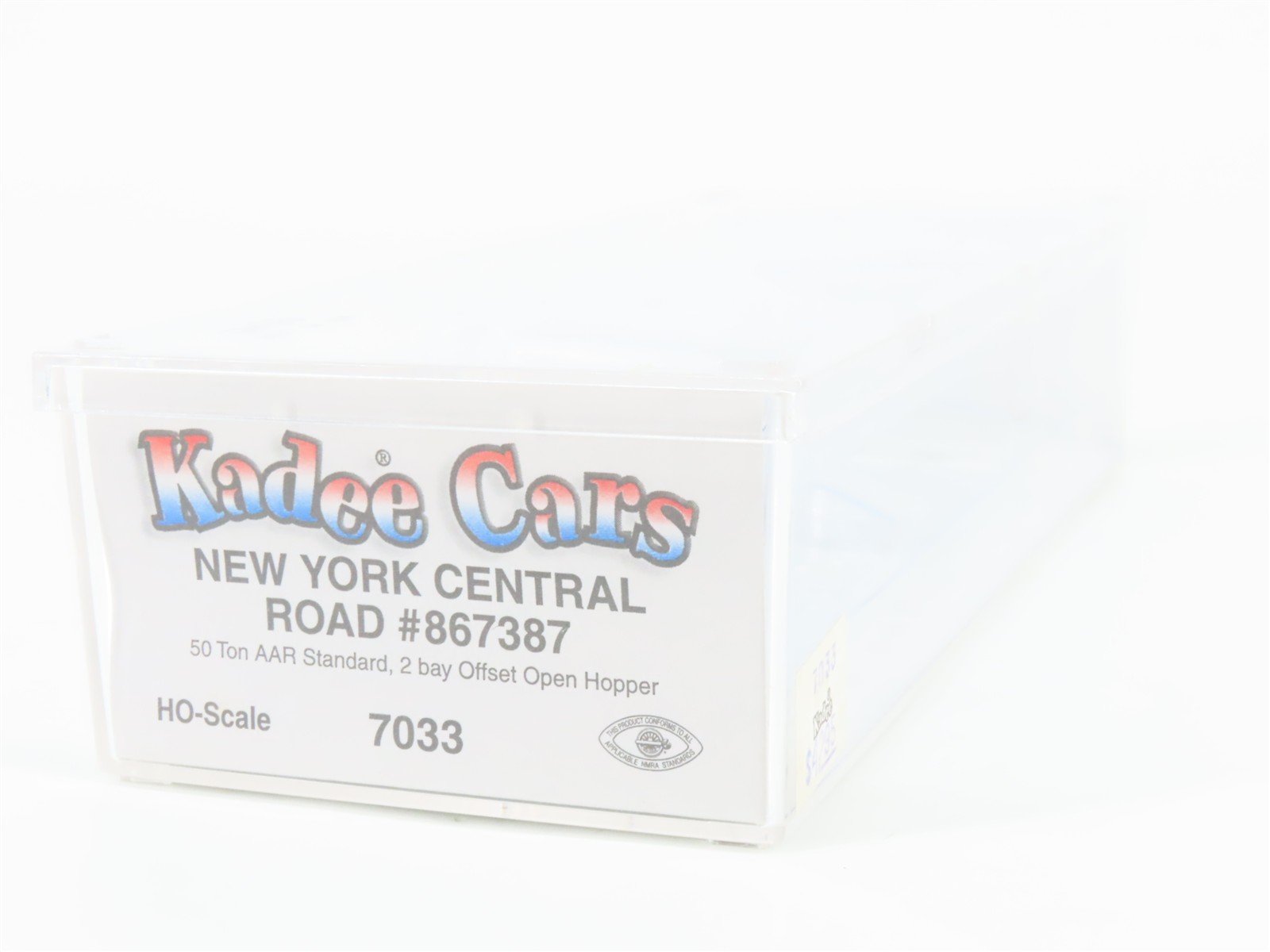 HO Scale Kadee 7033 NYC New York Central 2-Bay Open Hopper #867387 w/Coal Load