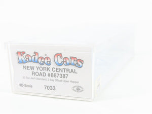 HO Scale Kadee 7033 NYC New York Central 2-Bay Open Hopper #867387 w/Coal Load