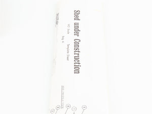 HO Scale Campbell 368 Shed Under Construction Building Kit