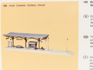 HO Scale Faller 189 Covered Platform Building Kit