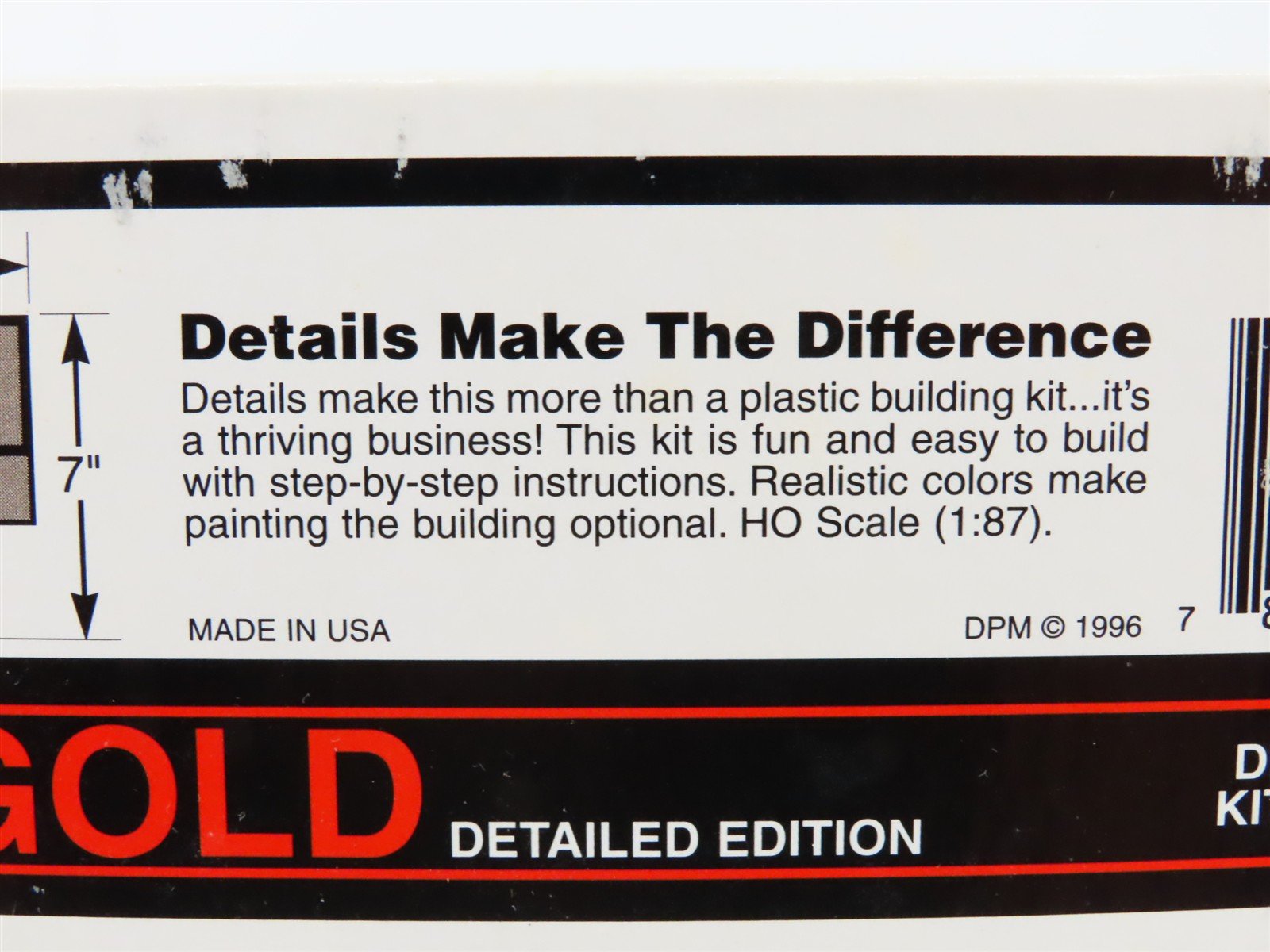 HO Scale DPM 401 Drywell Inks DPM Gold Building Kit