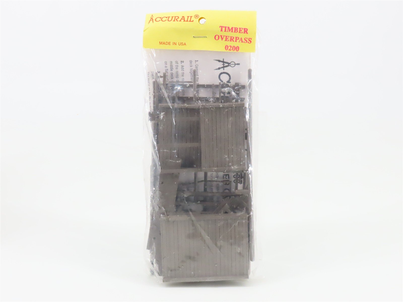 HO Scale Accurail 0200 Timber Overpass Bridge Kit