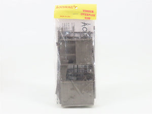 HO Scale Accurail 0200 Timber Overpass Bridge Kit