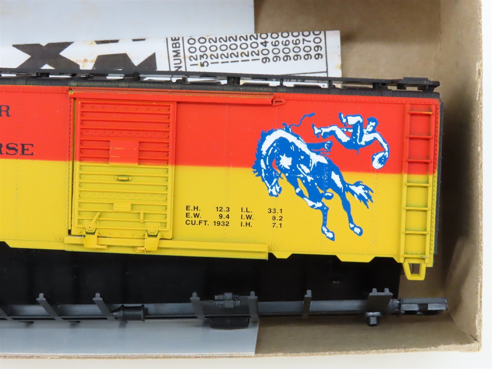 HO Scale Athearn F&KH Firewater & Kicking Horse 40' Boxcar #4148 Kit