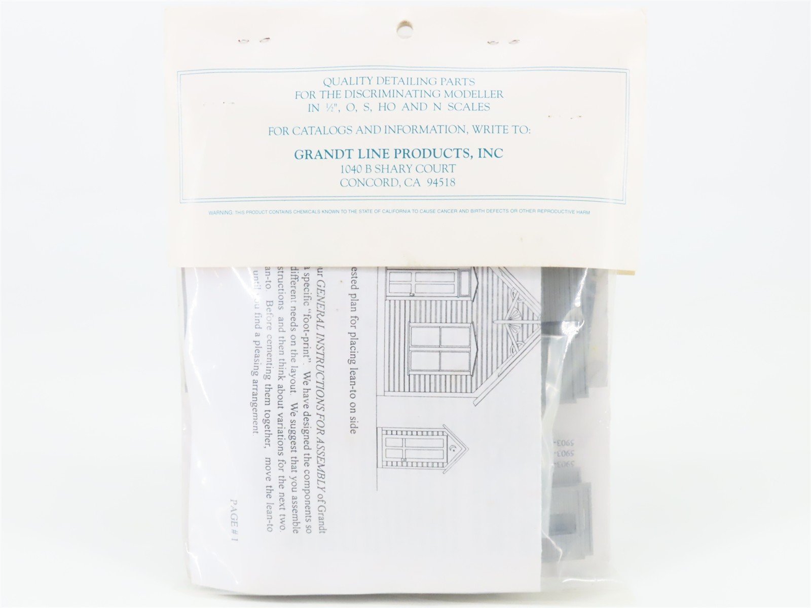 HO Scale Grandt Line 5903 Reese Street Row Houses Kit