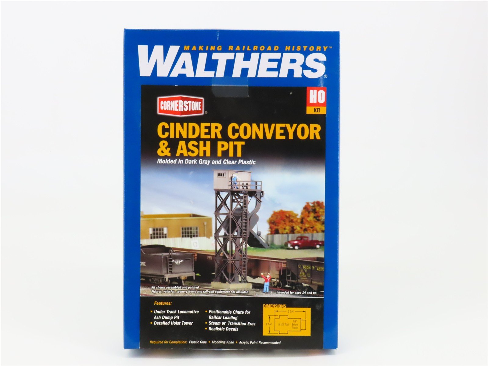 HO Scale Walthers 933-3181 Cinder Conveyor & Ash Pit Building Kit